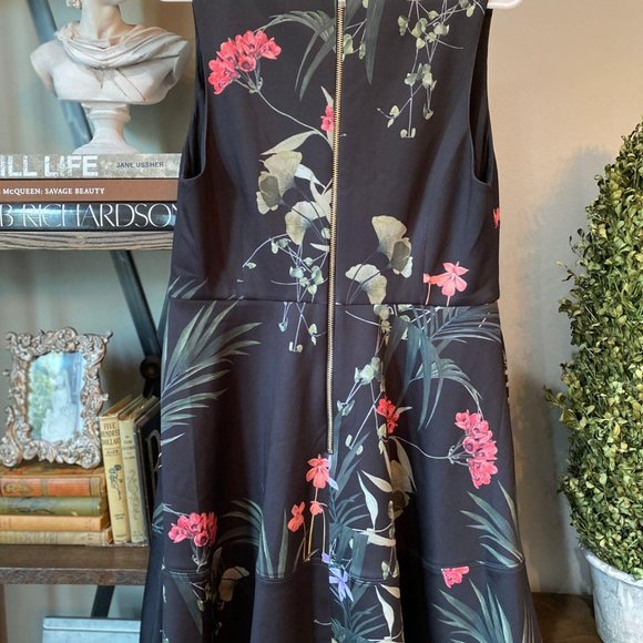 Ted Baker Wrapel Highland Fit & Flare Dress - Picture 9 of 12